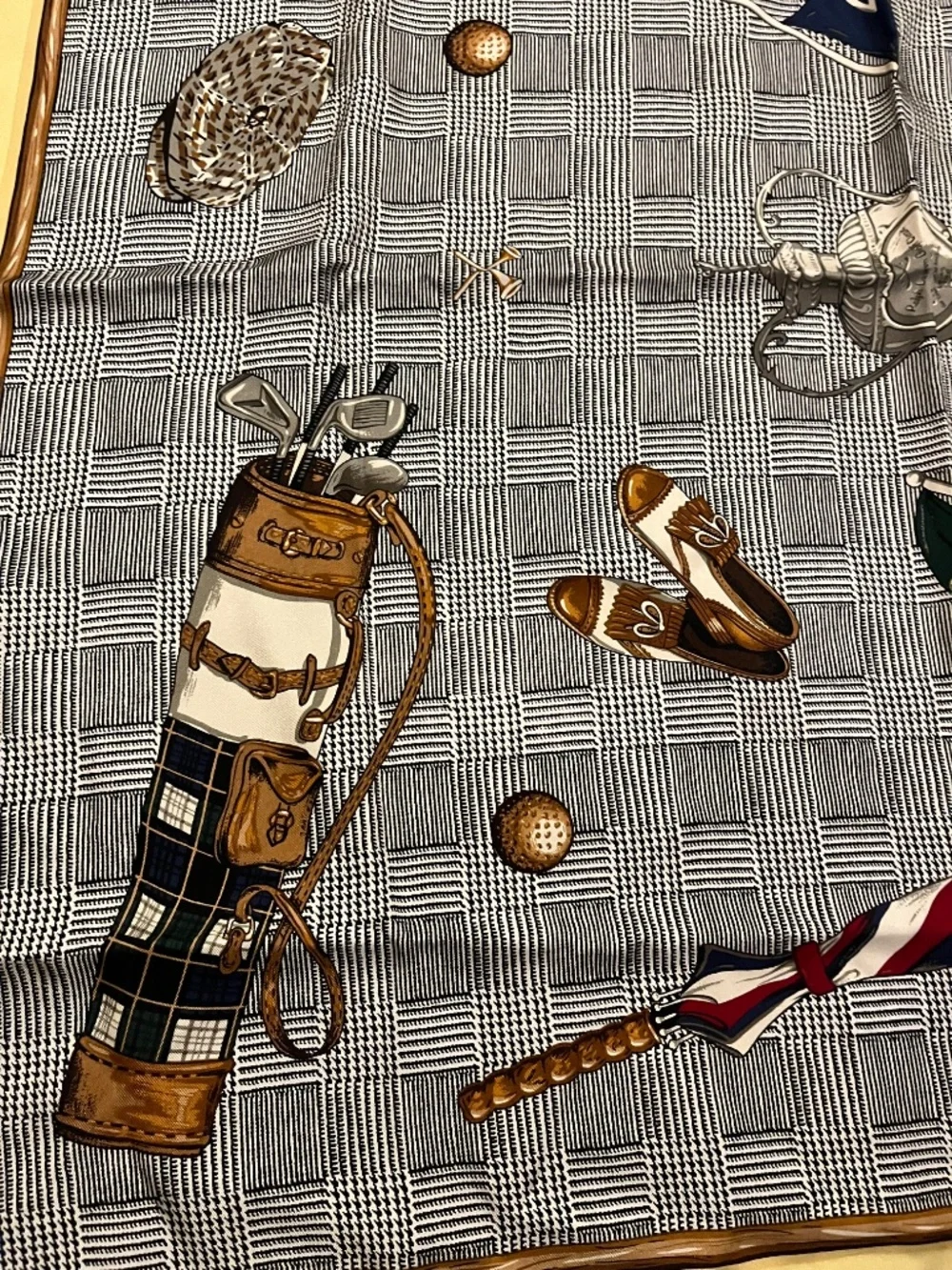Ralph Lauren Vintage Silk Scarf - Golf